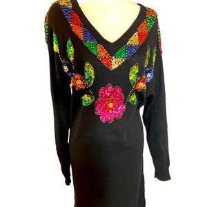 90s sequins sweater